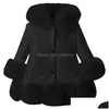 Piumino Moda Bambino Inverno Caldo Capispalla Cappotti Bambini039S Lungo Ragazze Bambini Vestiti finti Cappotto di pelliccia C1012286T4074312 Consegna di goccia B Dhknh