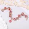 Neue Großhandel Kleine Gänseblümchen Blume Armband Stil Große Loch Perle Rose Gold Diy Perlen Armband Marke Designer Luxus Schmuck