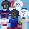 Maillots de Football 프랑스 축구 유니폼 2024 Benzema Mbappe Griezmann 23 24 25 Francia 남자 아이들 Kimpembe Maillot 1998 레트로 셔츠 Hommes Kante Varane 2025 Jerseys