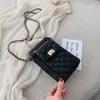 Shoulder Bags Small Bag Women's Fashion Single Lingge Chain Slanting Across Mobile Phone 2021 #25259v