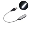 Nattlampor USB Portable Light White Black Justerable Lamp med 4 LED -pärlor Bedside Desk Travel Home Table Lamps Mini Book