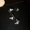 Boucles d'oreilles papillon en métal plaqué, Clips d'oreille sans Piercing pour femmes, Clip de manchette en Zircon scintillant, bijoux cadeaux de mariage