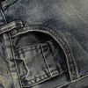 Jeans voor heren Nieuw Vintage Mode Heren Jeans Retro Gewassen Elastisch Slim Fit Gescheurde Jeans Heren Italiaanse stijl Designer Casual Denim Broek Hombre T240227