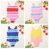 Trajes de baño Niñas Niños Una pieza Trajes de baño de diseñador Niños pequeños Bikini Verano Carta completa Impreso Playa Piscina Deporte Trajes de baño Bebés jóvenes