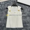 Knit Sleeveless Vest Short Slim Fit Knit Top Metal Chain Embellished Sleeveless Knit Tops Summer Casual Breathable Sweatshirt Short Sleeved T Shirts