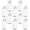 Bouteilles d'eau 250/250/300/350ml bouteille transparente jus en plastique boisson au lait pour animaux de compagnie avec couvercle Camping randonnée Drinkware