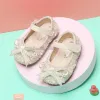 Outdoor 1115cm Hoge kwaliteit Baby Meisjes Babyschoenen Verjaardagsfeestje Kristal Zachte Peuter Schoenen Lente Baby Flats Schoenen