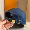 Umyjana czapka baseballowa Kapelusz dla mężczyzn Kobiety Letnie czapki swobodne czapki oddychane haftowane litera projekt Casquette Regulowany rozmiar