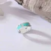 Łańcuch Bangle T Bransoletka Butique Prezent Miłość serca marka upuszczająca klej Enamel Zestaw biżuterii