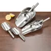 Tools 813Inch Ice Scooper Shovel Bar Buffet Scoops Bar Food Flour Candy Scoop Stainless Steel Ice Scraper Sugar Scoop Kitchen Tools