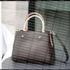 Beschichtete Canvas-Taschen Damenhandtasche mit Schultergurt Hochwertige Handtasche Geldbörsen für s244e