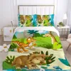 Kids Cartoon Bedding Set for Children baby Crib Boys Duvet Cover Set Pillowcase Blanket Quilt Cover 100x120 140x210 dinosaur LJ2013080