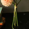 Decorative Flowers Wedding Party Romantic Artificial Flower Chrysanthemum Centerpieces Table Decor Home Office Soft Real Touch Champagne DIY