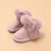 Inverno ao ar livre sapatos da criança do bebê crianças botas de neve fundo macio 13 anos de idade das crianças sapatos acolchoados princesa botas