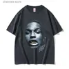 Erkek Tişörtler Rapçi Young Thug Thugger Retro Grafik Tişört Erkek Hip Hop Stil T-Shirt Erkek Moda Büyük Boy Tişörtleri Gotik Sokak Giydirme T240227