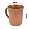 Mokken 280 ml houten mok beker met handvat Jujube hout voor kantoor thee koffie water wijn whisky