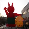 6m 20ft high wholesale Customized Easter Bunny Inflatable Rabbit Event decoration Factory price inflatable suit with Free Logo Printing for Park Advertising