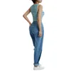 Pantalon Femme Femmes Large Jambe Denim Taille Haute Droite Surdimensionnée Plus Taille Baggy Jeans Évasés Pantalon Coupe Décontractée Lavé Streetwear