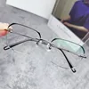 Montature per occhiali da sole Eoenkk 45 Occhiali da lettura Lentes Designer Titanium Donna Per uomo Occhiali con blocco della luce blu Moda 2024