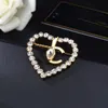 Designer Brooch High Quality CClies Pins Various New Internet celebrity For lady Women C Brooches Fashion Pin Pearl crystal Woman Accessories For dinner Party33