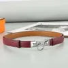 New Leather Buckle Belt Fashion Designer Slim Waist Belt Width 1.8cm Simple All-match Decoration With Dress Coat Blazer Sweater Ladies Belt