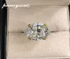 Pansysen Brand 21ctは、Moissanite Big Stone Wedding Engagement Rings for Women 100 Real 925 Sterling Silver Jewelry Ring Y013597374