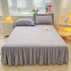 Bed Skirt Non-slip Solid Color Bedspread Cover Sheet Korean Version Protective 180x200cm No Pillowcase