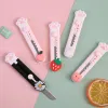 Kniv 40st/Lot Fruit Animal Cat Paw Portable Utility Knife Cute Paper Cutter Cutting Razor Blade Office School Supply Stationery Gift