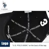 ボールキャップレジャースポーツU.S. Polo Assnファッション野球帽子レディースボタンポロスタイルハットクラシックアウトドアオールゲームトラベルハットJ240226