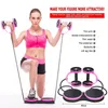 Indoor Multifunctional Abdominal Muscle Trainer Twist Waist Arm Power Gym Equipment Portable Home Gym Exercise Abs Wheel Roller 240220