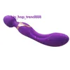 USB Şarj Çift Kafa Av Vibrator Magic değnek Masajı Seks Oyuncakları Kadınlar için G-Spot Vibratörler Klitoris Stimülasyon Masaj Mastürbatör Renkleri