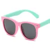Silicone Baby Eyewear Fashion UV400 Polarise Kids Sunglasses Couleur Match Lunes Sun 18 Colours entièrement