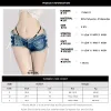 Szorty Paloli Women Seksowne odcięcie dżinsów o niskiej talii Mini Shorts Skintight Design Laceup Trim z boku gorące spodnie 2023 YYOJ127