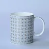 Mugs Porcelain Mug Cafe Tea Milk Cups Bone China Coffee Drinkware Water With Golden Spoon Birthday Gift