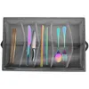 Kitchen Storage Dividers Cutlery Box Utensil Holders Compartment Flatware Organizer Chest Stackable Case With Lid