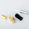 100piceslot 2 ml mini napełniający butelka perfum do butelki z sprayem metalowy atomizer przenośny prezent podróżny kosmetyczny kontener kosmetyczny 240220