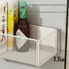 Household Wall Hanging Basket Kitchen Magnetic Attraction Storage Rack Refrigerator Shelf Living Room Summary Holder 240223