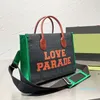 Graffiti Tote Bag Designer Crossbody Tas Dames Handtas Totes Portemonnee Gecoat Leer Kleur Letters Afneembare Canvas Band Mode L200U