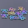 Charms 20pcs/lot Rainbow Charm Mini Size Stainless Steel Diy Earring Animal Cat Insect Pendant For Jewelry Making Bracelets Craft