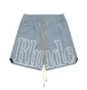 Klassiekers Designer brief Afdrukken shorts rhude shorts zomermode strandbroek heren hoge kwaliteit Afdrukken street wear rood blauw zwart paarse broek heren kort Amerikaanse maat