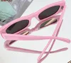 Rectangular Sunglasses 40245 Pink/Dark Gray Cat Eye Women Luxury Glasses Shades Designer UV400 Eyewear