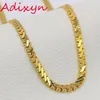 Adixyn Long Link Chain Necklace Gold Color 6mm Vintage Rapper Hippie Hip Hop Chain for Women Men Jewelry1308p