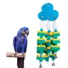 Brinquedos de brinquedo para pássaros, papagaio, gaiola de brinquedo para pendurar, poleiro, rasgando, brinquedo pequeno, médio, gaiola de pássaros, bloco de madeira para periquitos, conure