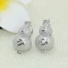 Stud Earrings Top Quality 13 22mm Silver Plated Gourd Shape For Women Party Gifts Frost Matte Elegant Jewelry B2840