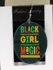 Czarne dziewczyny magiczne kolczyki afro spersonalizowane niestandardowe afro afro afryka uroki 2 -stronne niestandardowe logo tekst 9772919