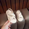 Sandali leggeri estivi per esterni Scarpe da bambina in pelle solida Traspirante Ragazzi Casual Bambini Sport Adolescenti Sandali Bambini Sneaker F05152