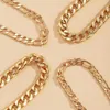 Anklets 4pcs مجموعة عتيقة بوهو كوبية مكتنزة السلسلة للنساء بيجو فيم بانك رابط سميك سوار الكاحل فتاة الشاطئ 244W