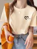 Autentyczny japoński mistrz Summer Kobiety damski bawełniany bawełniany damski t-shirt solidny kolor nadrukowany okrągły akademia w stylu sportowym T-shirt męskie męskie