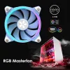 Fans 120mm PC Yeston ZEAGINAL ARGB CPU Cooling Cooler Fan 4Pin PWM PC Case Heatsink Radiator Colored Lamp Mute Cool RGB Cooling