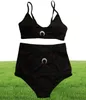 Maan Geborduurd Badpak Bikini Set Designer Dames Bh Slip Set Hoge Taille Dames Ondergoed Twee Kleuren6970770